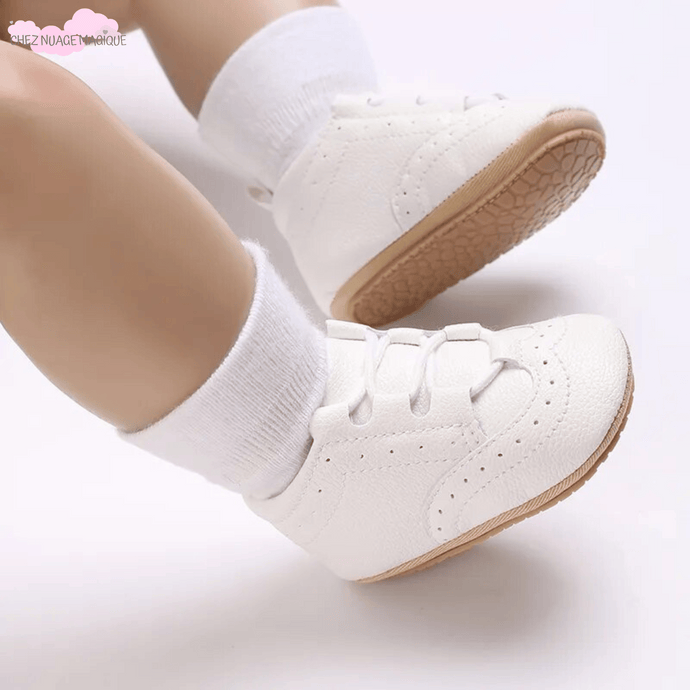 Chaussures en cuire souple pour bébé