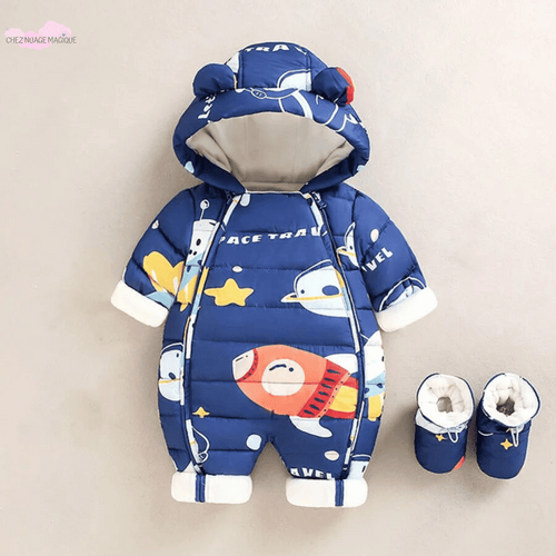 combinaison hiver pyjama petit astronaute mignone bébé chez nuage magique